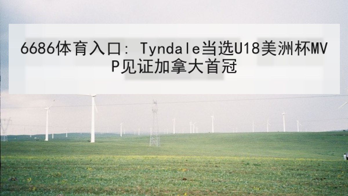6686体育入口: Tyndale当选U18美洲杯MVP见证加拿大首冠 6686体育入口: Tyndale当选U18美洲杯MVP见证加拿大首冠