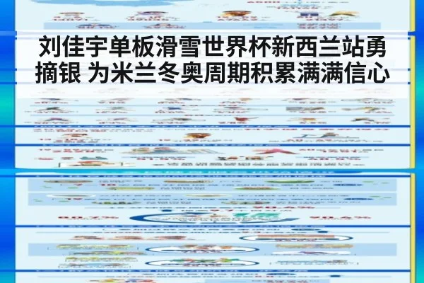 刘佳宇单板滑雪世界杯新西兰站勇摘银 为米兰冬奥周期积累满满信心